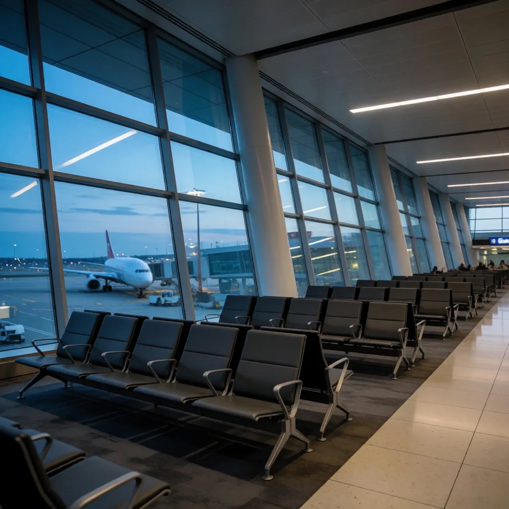 Sala de partida de un aeropuerto